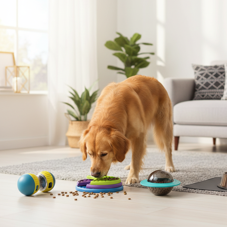 Utilise a picture of a slow feeders / puzzle highlighted on my page